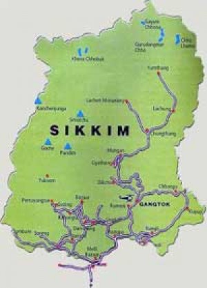 sikkim map