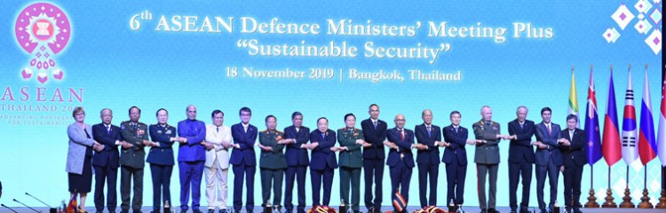 rajnath singh at 6th asean defence ministers' meeting plus 'sustainable security'