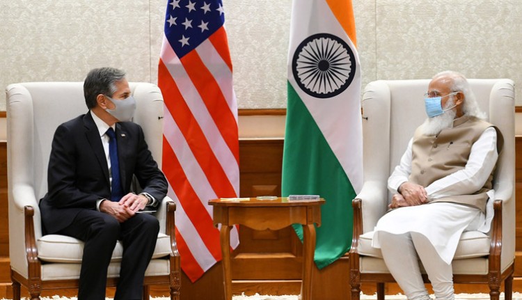 us secretary of state antony blinken meets prime minister narendra modi