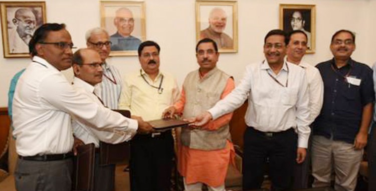 joint venture agreement in the presence of union minister