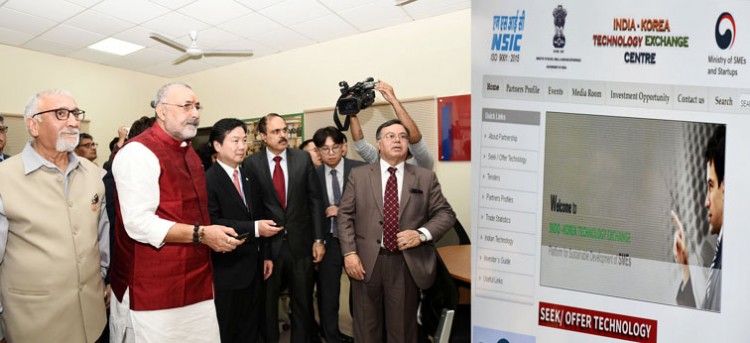 launching the web portal of the india-korea technology centre