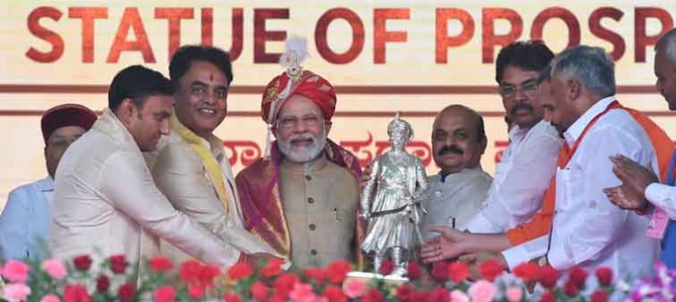 pm praises double engine government of karnataka