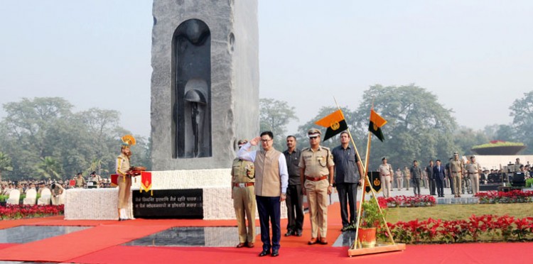 kiren rijiju during the 'an ode to martyrs' function organised by itbp