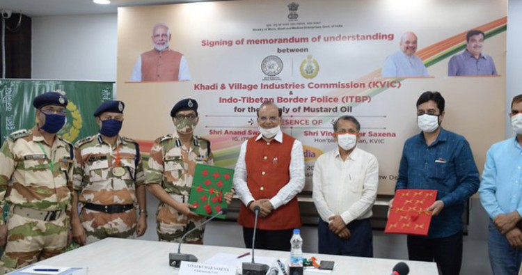 kvic signed  historic deal with itbp for first-ever supply