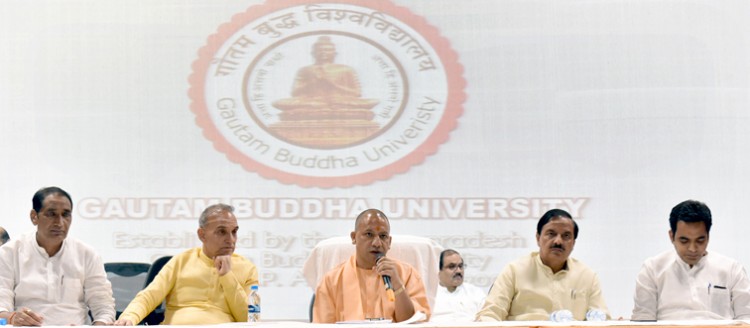 cm yogi adityanath inaugurated the academic session of gautam buddha university