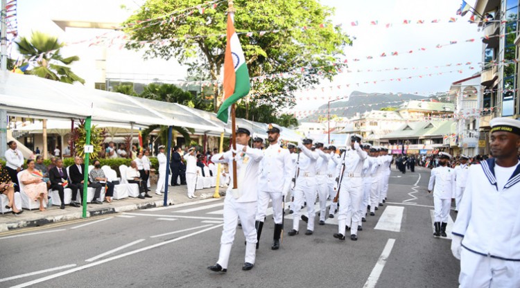 india became a participant in the independence day of seychelles