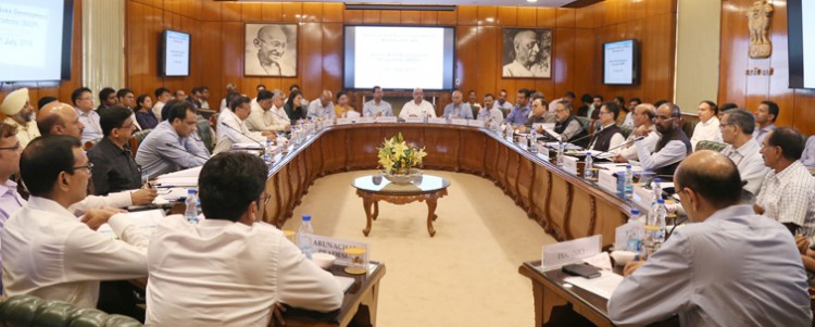 home minister interaction with regional level officials for review of border area development program