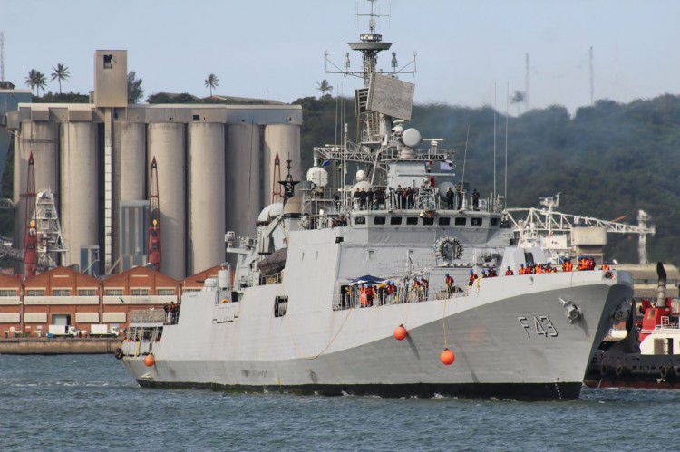 indian warship ins trishul arrives in durban