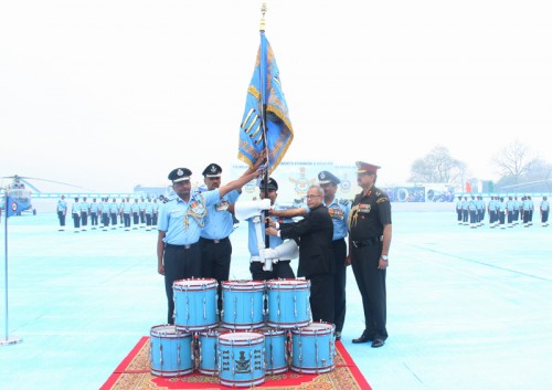 kanpur, air force flag,  president pranab mukherjee