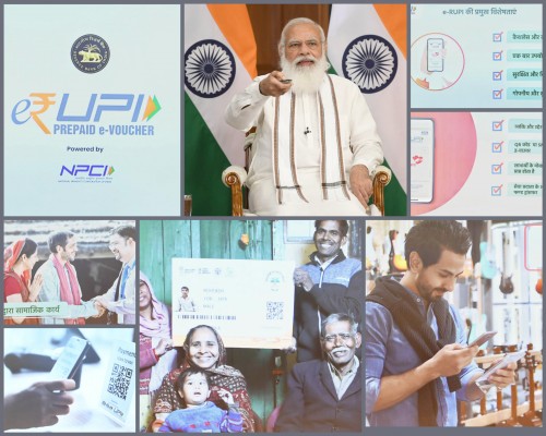 narendra modi launching the digital payment solution e-rupi,
