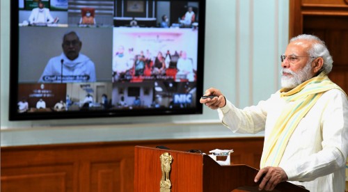 narendra modi launches the garib kalyan rojgar abhiyaan through video-conferencing