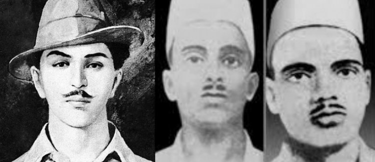 sardar bhagat singh, sukhdev and rajguru