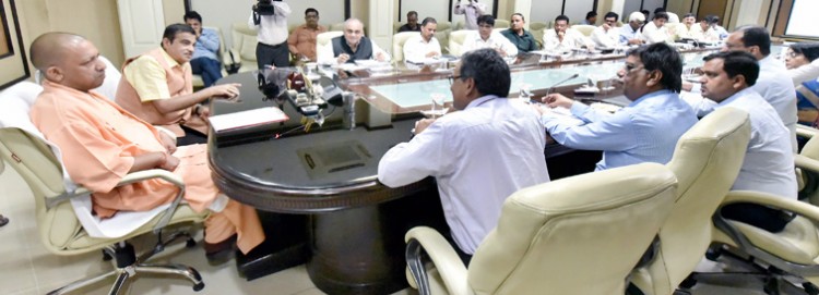 review meeting of the construction and repair of ha roads