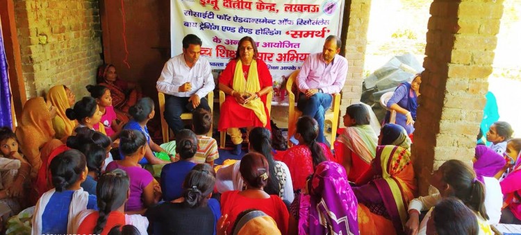 ignou's education awareness camp in budhpurwa village