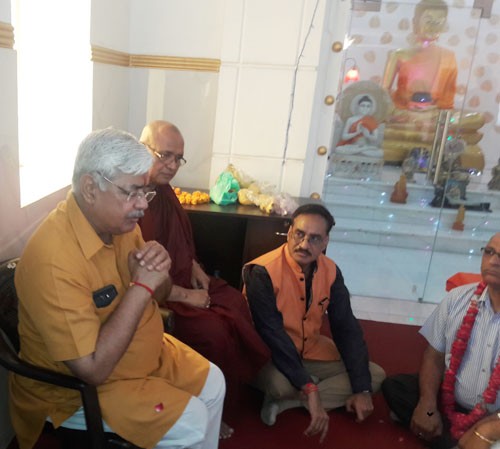 vhp working president alok kumar came to buddha vihar
