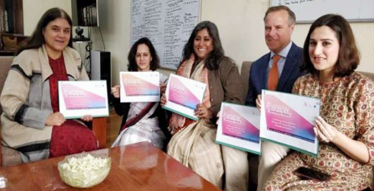menaka gandhi launches web wonder woman campaign
