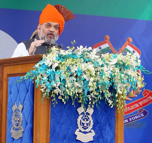 home minister amit shah addressing