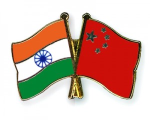 india and china flag
