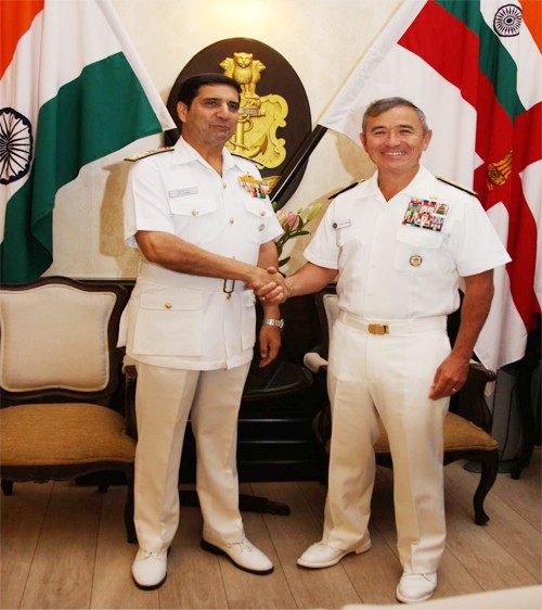 indian navy chief meets prashant fleet commander