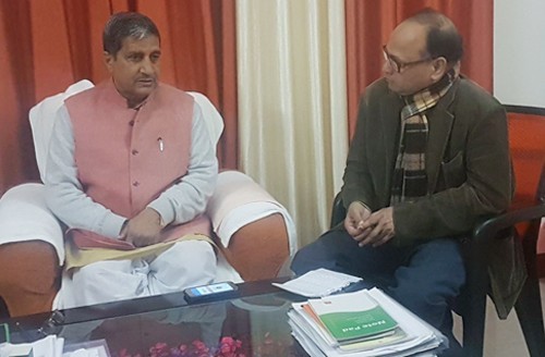 up cooperative minister mukut bihari verma interview with dinesh sharma,