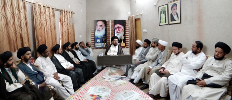 olma's meeting at the residence of maulana kalbe jawwad naqvi