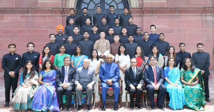 indian foreign service trainee meet from president