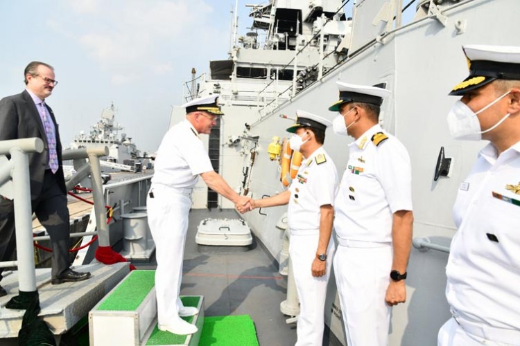 adm michael gilday visited headquarters western naval command mumbai