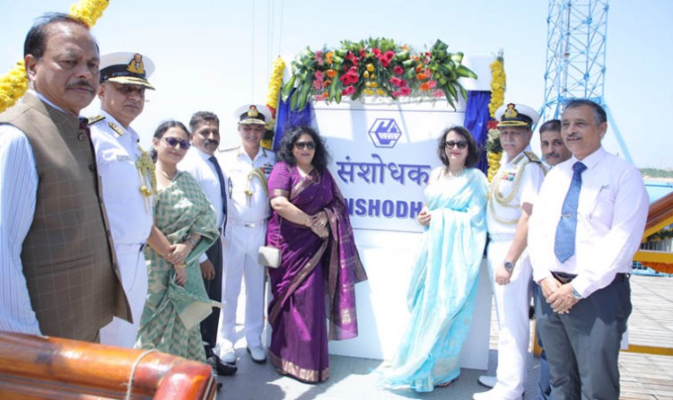 navy's survey vessel 'sanshodhak' launched