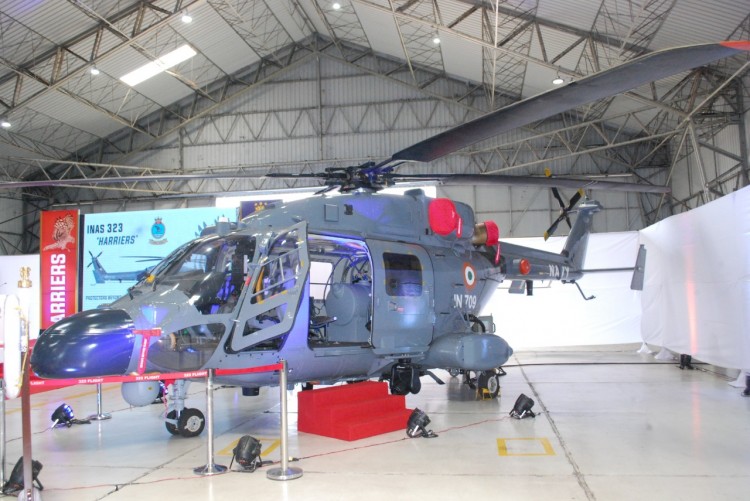 alh mk iii helicopter's first unit handed over to indian navy