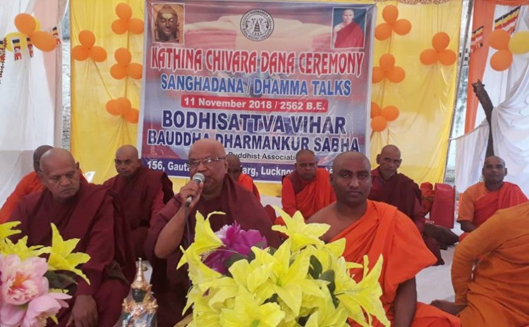 grand chat of buddhist scholars and monks
