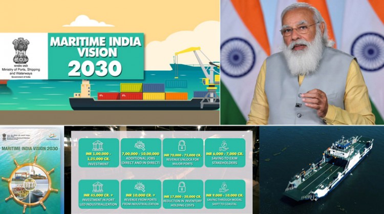 narendra modi addressing at the inauguration of the 'maritime india summit 2021