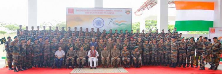 rajnath singh interaction with the jawans of red shield and assam rifles