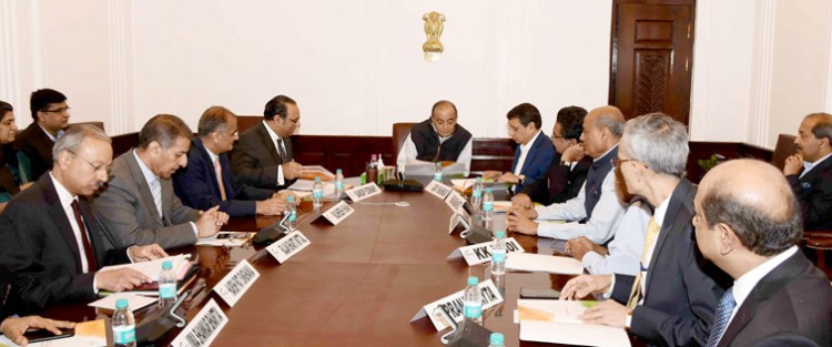 arun jaitley with the office bearers of ficci & it's industry members