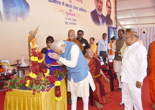 prime minister narendra modi visited dr. ambedkar's village
