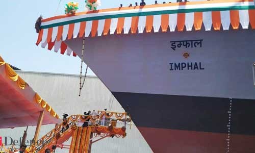 ins imphal launched by navy chief admiral sunil lanba