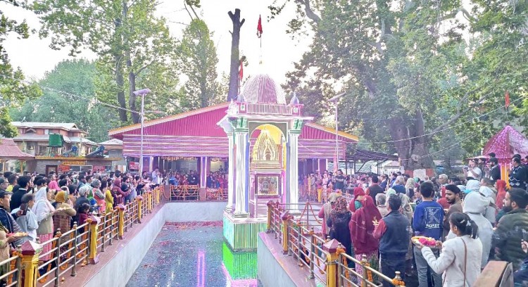 mata kheer bhavani fair held in kashmir valley