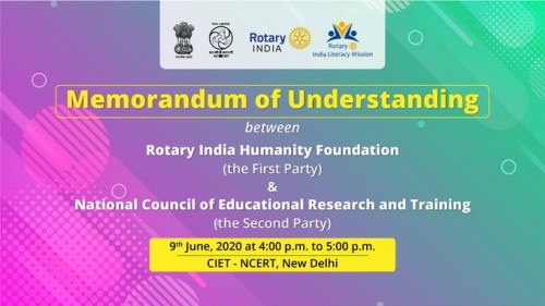 ncert and rotary signed an mou