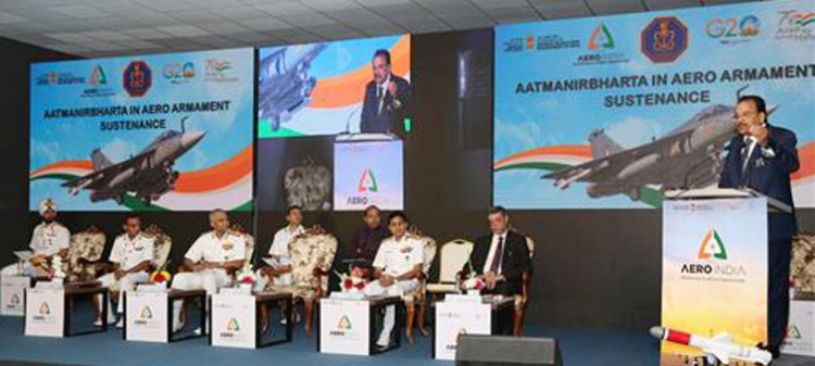 seminar of indian navy and department of defense production at aero india