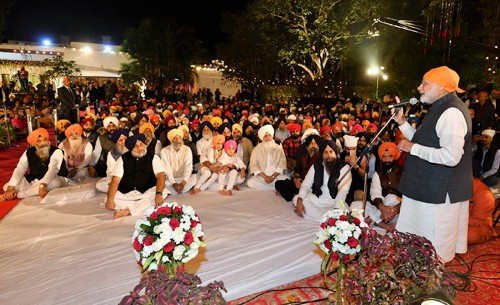 pm narendra modi addressing on the occasion of guru nanak jayanti celebrations