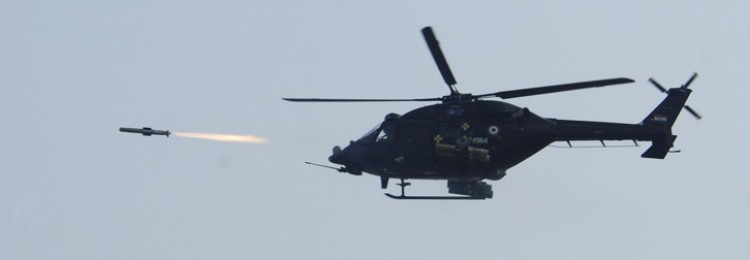 launched anti-tank guided missile 'helina'