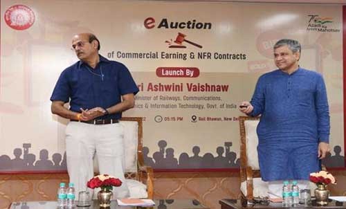 railway minister launches e-auction module of railways
