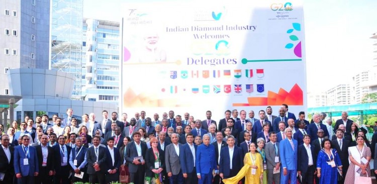 g20 trade and investment working group visits india diamond bourse