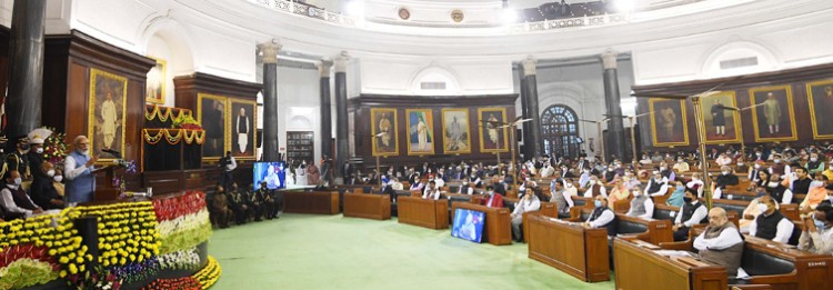 narendra modi addressing at the constitution day celebrations