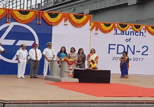 floating dock fdn-2 warship launched
