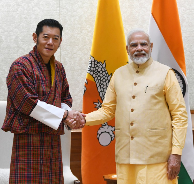 meeting of king of bhutan and prime minister narendra modi