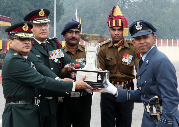 awarded best performing officer in the course