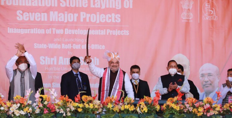 amit shah launched several development projects in manipur