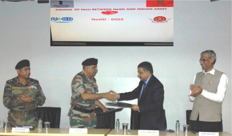 agreement with the national e-governance division of army
