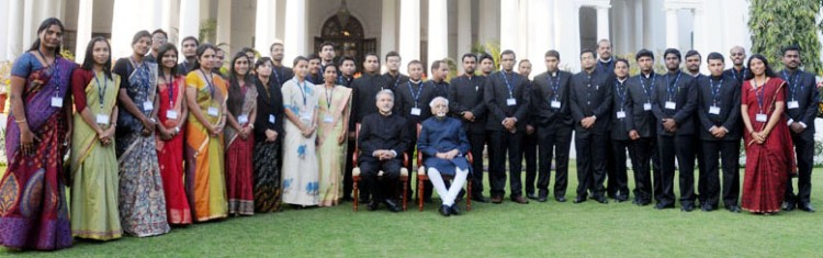 ias and royal bhutan civil services trainee officer with vice president of india