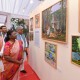 राष्ट्रपति ने देखी बाघ कला प्रदर्शनी